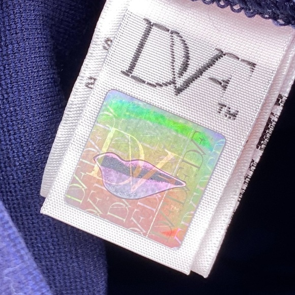 Diane Von Furstenburg Leora Stretch-Crepe Dress Navy Women’s Size 6 - Picture 12 of 16